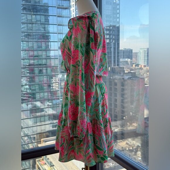 🆕 LILLY PULITZER 🧿 NWT Taviana Stretch Dress, Coming in Hot Blue Horizon, Sz 2 - Picture 10 of 16